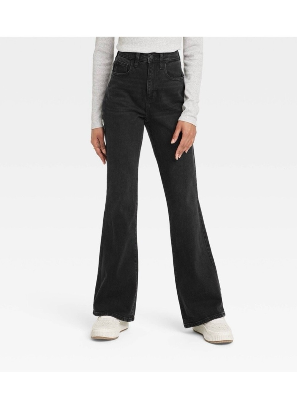 Universal Thread Black Wash High Rise Flare Jeans
